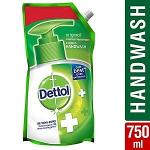 Dettol Germ Protection Ph.Balanced Liquid Handwash Refill 750 ml worth Rs.109 for Rs.91 – Amazon