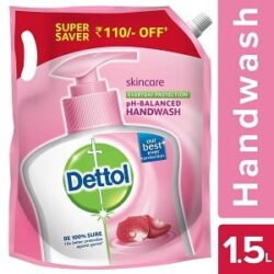 Dettol pH-Balanced Liquid Handwash Refill 1500ml for Rs.165 – Amazon
