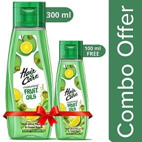 Hair & Care Fruit Oils Green 300ml with Free 100ml worth Rs.215 for Rs.147 – Amazon