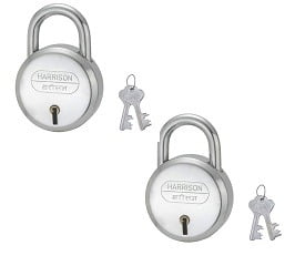 Harrison J-6/BCP-0447_PK 2 Steel 4 Levers Padlock with 2 Keys (Pack of 2) for Rs.62 – Amazon
