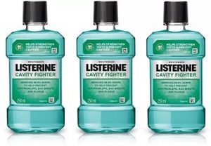 Listerine Mouthwash Combo – Cavity Fighter (750 ml) for Rs.326 – Amazon