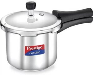 Prestige Popular 3 L Pressure Cooker (Stainless Steel) Induction Compatible
