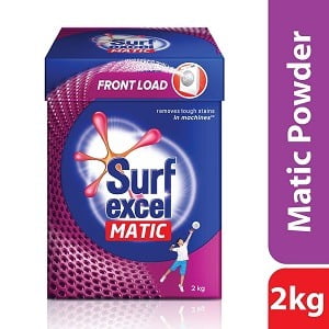 Surf Excel Matic Front Load Detergent Powder 2 kg worth Rs.540 for Rs.390 – Amazon