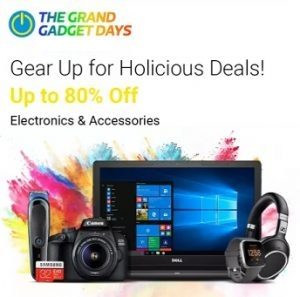 Flipkart Grand Gaget Sale: Up to 80% off on Laptops, Camera, Audio, Personal Care Appliances, Computer Peripherals (23rd Nov – 25th Nov)