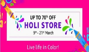 Holi store – Up to 70% Discount @ Amazon (9th to 21st march)