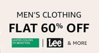 Top Brand Men’s Clothing Minimum 60% Off