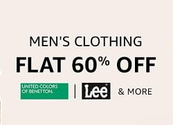 Top Brand Mens Clothing Minimum 60% Off