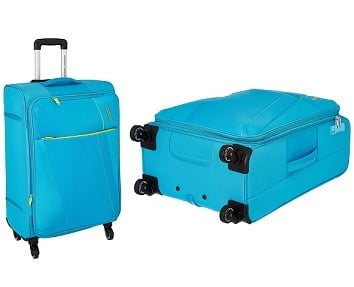 American Tourister Michigan Polyester 79 cms Aqua Suitcase (AMT Michigan SP79CM TSA Aqua) worth Rs. 12,040 for Rs. 3,612 – Amazon