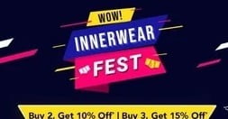 Amazon Innerwear Fest: Buy 2 Get 10% Off | Buy 3 Get 15% Off (Limited Period Offer)