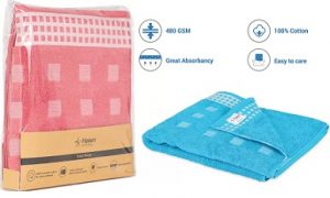 Flipkart SmartBuy 480 GSM Cotton Bath Towel (70 cm * 140 cm) for Rs.299 – Flipkart (Limited Period Deal) 6 Colour Variants