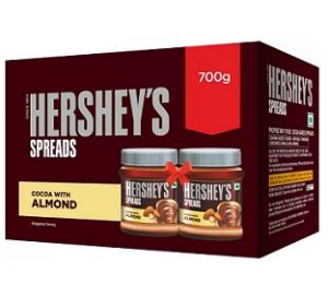 Hersheys Spreads Cocoa with Almond-Twin Pack 700 g