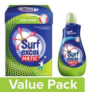 Surf Excel Liquid Detergent – Matic, Top Load Matic Top Load Detergent Powder, Combo 2 Item worth Rs.548 for Rs.298 – Bigbasket