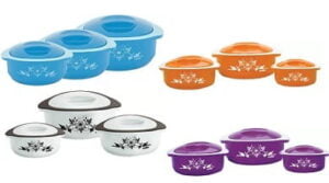 Cello Hot Meal Pack of 3 Casserole Set (500 ml, 850 ml, 1500 ml)
