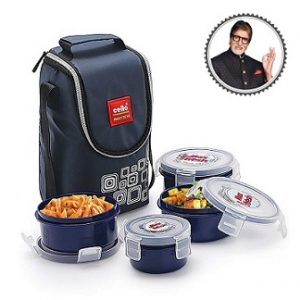 Cello Max Fresh Click Polypropylene Lunch Box Set for Rs.549 – Amazon