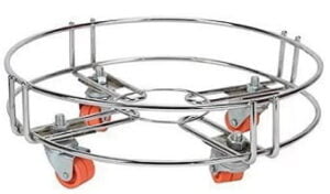 Stainless Steel Gas Cylinder Trolley With Wheels for Rs.199 – Flipkart
