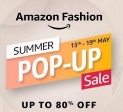Amazon Summer Fashion Sale – Up to 80% off on Clothing, Footwear, Luggage & Accessories