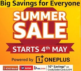 Amazon Summer Sale – Get the Deals & Offers at Deep Discounted Price + 10% off with ICICI / Kotak Cards (4th May to 8th May)