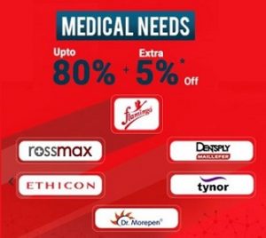 Medical & Health Devices: Upto 80% off + Extra 5% or Rs.100 Off @ Moglix