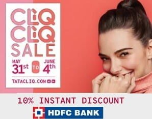 Tatacliq Anniversary Sale: up to 80% off on Electronics & Fashion + 10% Extra Off on HDFC Debit / Credit Cards