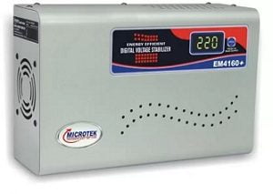 Microtek EM4160+ Digital Display For AC up to 1.5Ton (160V-285V) Voltage Stabilizer