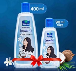 Parachute Advanced Jasmine Coconut Hair Oil 400ml with Free 90ml for Rs.163 – Amazon