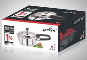 Pristine Induction Base Stainless Steel Pressure Cooker 1.5 Ltr for Rs.1282 – Amazon