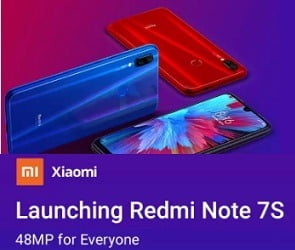 Redmi Note 7S (3 GB RAM, 32 GB) with 48 MP Camera for Rs.9,999 – Amazon
