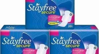 Stayfree Secure XL Wings Sanitary Pad (Pack of 60) worth Rs.324 for Rs.259 – Flipkart