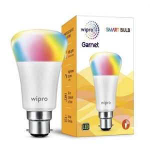Wipro Garnet Smart Light 7 W B22 LED Bulb, Compatible with Amazon Alexa & Google Assistant for Rs.699 – Amazon