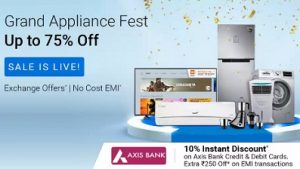Amazon Grand Appliance Fest: Up to 75% Off on Mobiles, Laptops, Televisions, Home & Kitchen Appliances