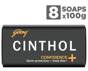 Cinthol Confidence+ Soap (100g x 8)