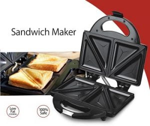 Lifelong LLSM115T 750 Watt 4 Slice Sandwich Maker for Rs.485 – Amazon