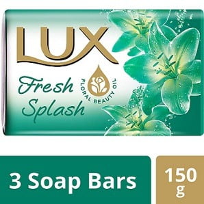 Lux Fresh Splash Water Lily and Cooling Mint 3x150g worth Rs.108 for Rs.86 – Amazon