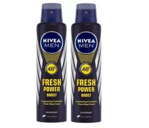 Nivea Men Fresh Power Boost Deo Spray (300mlx2)