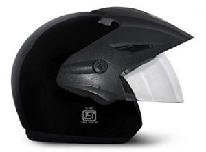 Vega Cruiser CR-W/P-K-M Open Face Helmet (Black, M)