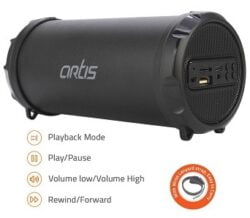 Artis BT77 Outdoor Bluetooth Speaker with USB, FM, Micro SD Card, AUX for Rs.1399 – Amazon