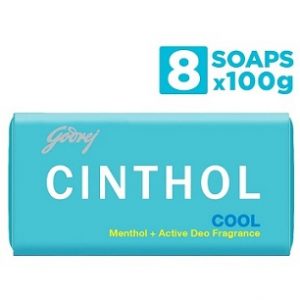 Cinthol Cool Soap (100g x 8) for Rs.199 – Amazon