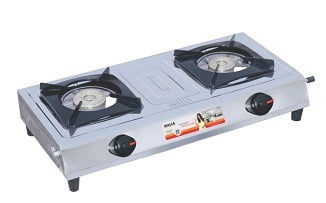 Inalsa Excel Stainless Steel 2 Burner Gas Stove