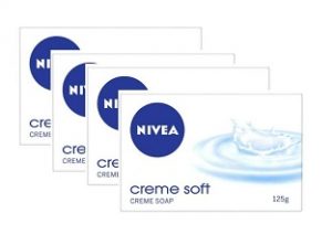 NIVEA Soap, Creme Soft, 125gx 4 for Rs.128 @ Amazon