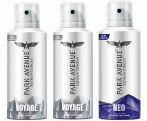 Park Avenue Signature – Voyage Neo Deodorant Spray (150ml x 3) for Rs.398 @ Amazon