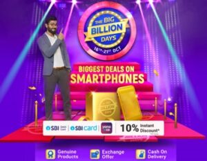 Big Billion Sale on Mobile Phones + 10% Extra off with SBI Debit / Credit Card