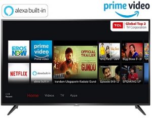 TCL 139 cm (55 inches) 4K Ultra HD Smart Certified Android LED TV for Rs.37990 – Amazon