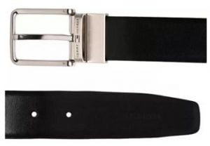 Tommy Hilfiger Men Black Genuine Leather Belt