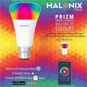 Halonix Prime Prizm Smart 12W Base B22 Wi-Fi LED Bulb, Compatible with Amazon Alexa & Google Assistant for Rs.589 – Amazon