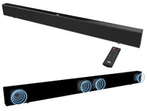 JBL SB110 Powerful Wireless Soundbar with Built-in Subwoofer (110 Watts, 4 Woofers, Dolby Digital Sound) for Rs.7,499 – Amazon
