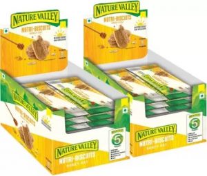 Nature Valley Nutri Biscuits Honey Oat (600 gx 24) for Rs.99- Amazon