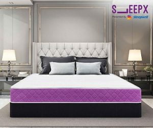 SleepX Ortho Plus Quilted 6 inch King Bed Size, Memory Foam Mattress (72x72x6)