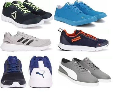 Top Brand Men's Sports Shoes under Rs.1,499 - Flipkart - Getfreedeals.co.in