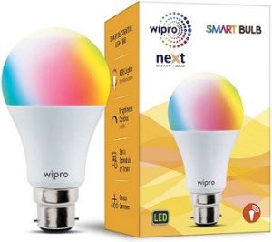 Wipro WiFi Enabled Smart LED Bulb 12 Watt (16 Million Colors)