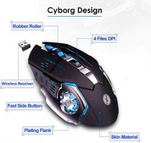 Xmate Zorro Pro 3200DPI, Rechargeable 2.4Ghz Wireless Gaming Mouse for Rs.799 – Amazon